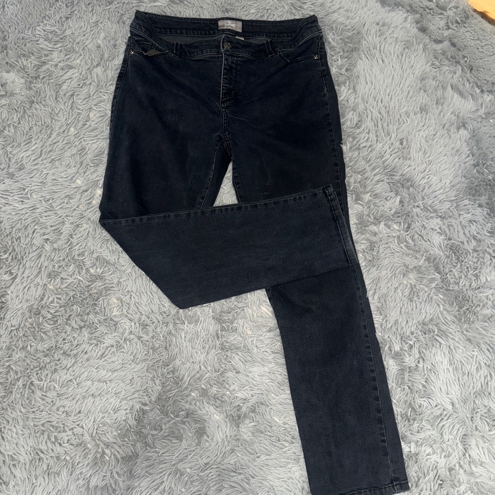 Plus Size Chico's Black Skinny Jeans Classic‎ Style